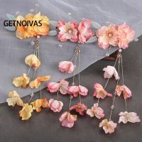 【CW】 Wedding Flower Hair Clips Women Chinese Hanfu Accessories Hairpins for Bride Clip Bridal Headpieces Jewelry SL