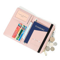 Band PU Leather Passport Cover RFID Blocking For Cards Travel Passport Holder Wallet Document Organizer Case Men Women Zippers