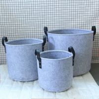 Nordic Felt Storage Basket Living Room Tea Table Black Gray Laundry Sundries Storage Basket Cloth Felt Storage Box Bedroom Socks