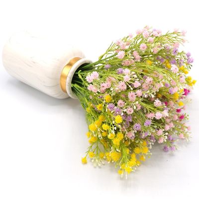 【YF】⊕▫▧  1 Bouquet Fake Little flowers Heads Gypsophila Artificial Babys Breath Wedding DecorationTH