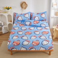 Cartoon Bed Pad Soft Breathable Bed Cover for Queen King Size Home Protection New Room Decoration Mattress Cover (No Pillowcase)