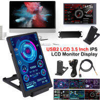 GOOD [ส่งฟรี] USB2LCD หน้าจอมอนิเตอร์ LCD IPS ขนาด3.5นิ้ว USB จอขนาดเล็กจอภาพ IPS จอแสดงผล LCD หน้าจอย่อยสำหรับคอมพิวเตอร์พีซีราสเบอร์รี่ Pi