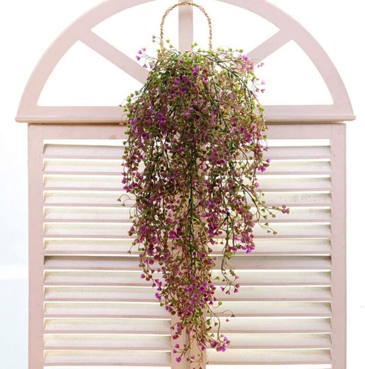 ayiq-flower-shop-ดอกไม้ประดิษฐ์จำลองแขวนเถาสีม่วงวิลโลว์หวายพืชสำหรับบ้านตกแต่งงานแต่งงานจัดอุปกรณ์ราคาถูก