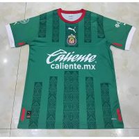 [แฟนๆ] 2223 Chivas สีเขียวเสื้อฟุตบอลที่ระลึกฟุตบอลเสื้อฝึกอบรมที่มีคุณภาพสูงเสื้อแขนสั้นเสื้อ S-3XL