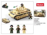 ProudNada Toys ของเล่นเด็ก ตัวต่อเลโก้ เลโก้ รถถัง (กล่องใหญ่สุดคุ้ม) Sluban ARMY 543 PCS B0693