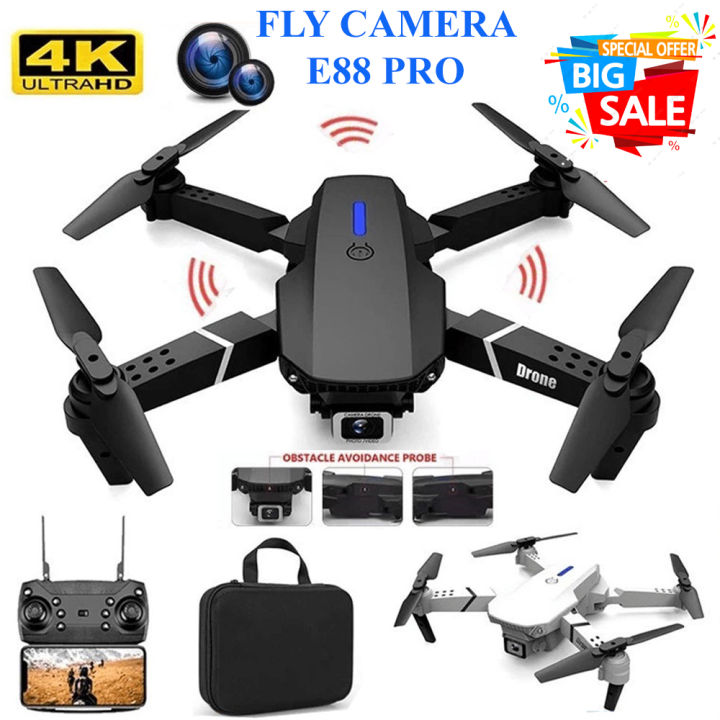 Máy bay Flycam E88 PRO là sự lựa chọn hoàn hảo cho những chuyến bay định vị chính xác và chụp ảnh sắc nét. Với thiết kế nhỏ gọn, tiện lợi và công nghệ cao cấp, Flycam E88 PRO sẽ mang đến cho bạn một trải nghiệm bay tuyệt vời!