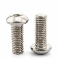 304 / six stainless steel round head screw angle round cup mushroom head screws M4 Nails Screws  Fasteners