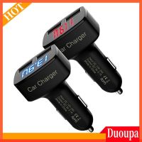 ✒ 4 in 1 3.1A Dual USB Car Charger Adapter Voltmeter Ammeter Tester