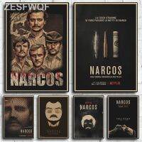 โคลอมเบียทีวีวินเทจ Narcos Steve อาชญากรรมชุดที่บ้านศิลปะบนผนัง Muarl ห้องตกแต่งโปสเตอร์ภาพเขียนภาพวาดห้องนอนห้องทานอาหาร