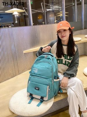 New backpack Korean style fashion middle and high school student schoolbag female simple large capacity casual travel bag