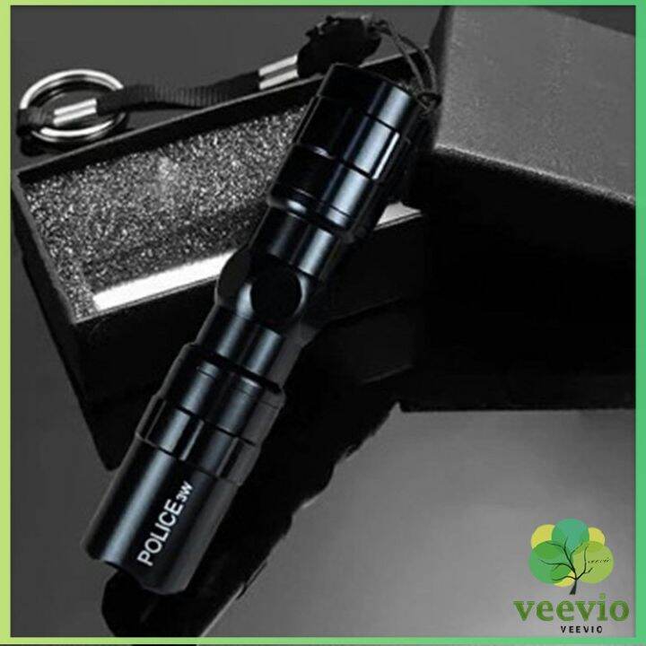 veevio-ไฟฉาย-led-พร้อมสายคล้อง-สำหรับพกพา-สปอตสินค้า-ใช้ถ่าน-aa-1-ก้อน-portable-flashlight