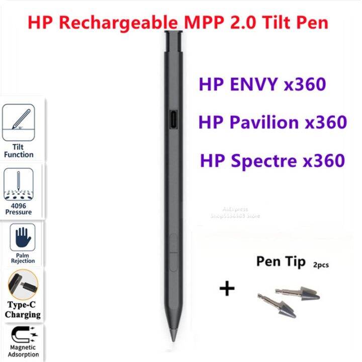 HP Rechargeable Tilt Pen MPP 2.0 For HP ENVY x360 Convertible 13/15 2 ...