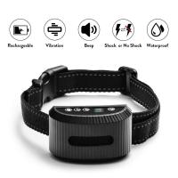 ZZOOI Electric Dog Training Collar Vibration Anti-Bark Control Rechargeable Remote Waterproof Collar For Dogs Stop Barking Control