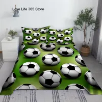 Soccer Football Bed Sheet Set Digital Printing Polyester Bed Flat Sheet With Pillowcase Print Bedding 1/1.2/1.35/1.5/1.8/2.0m