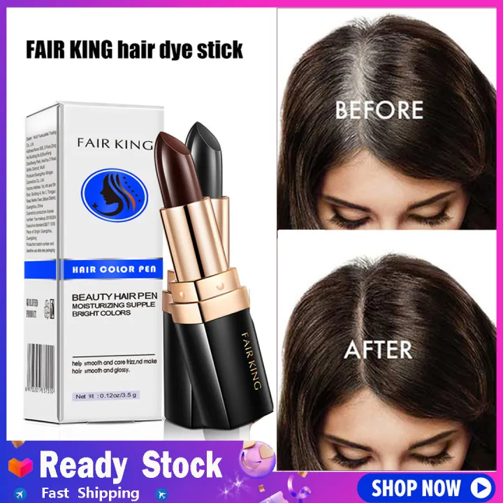 BEAUTIFUL AS YOU Hair Chalk Lipstick Color Pen Nontoxic Cover Gray