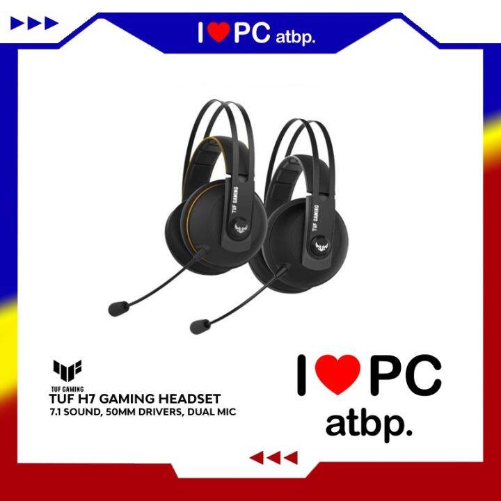 ASUS TUF H7 Gaming Headset (7.1 Sound, 50mm drivers, PCPS4, Dual Mic