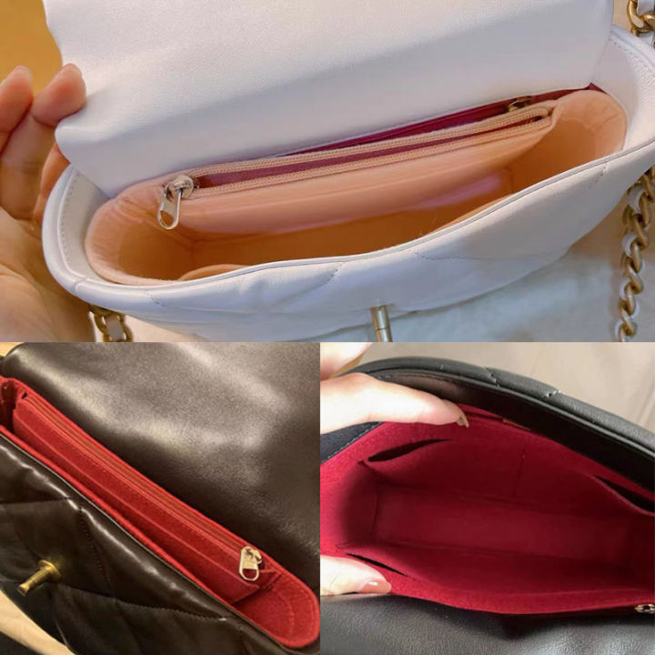 19กระเป๋าใส่ออแกไนเซอร์กระเป๋าถือผู้หญิงแต่งหน้าออแกไนเซอร์-felt-ใส่กระเป๋า-liner-travel-organizer-กระเป๋าเครื่องสำอางแบบพกพา-shaper