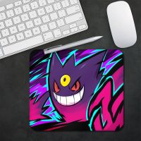 Pokemon Cute Gengar Design Pattern Game mousepad Small Pads Rubber Mouse Mat MousePad Desk Gaming Mousepad Cup Mat