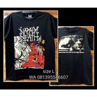 เสื้อยืด พิมพ์ลาย METAL PUNK ROCK Music NAPALM DEATH HARMONY CORRUPTION PREMIUM ของแท้ PRAPATAN REBELTH