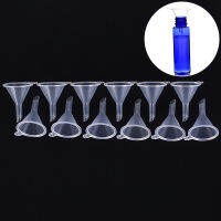 gou 12PCS CLEAR Plastic funnels สำหรับขวดเปล่าเติมน้ำมันหอมระเหย