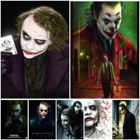 Heath Ledger Joker โปสเตอร์ผ้าใบ Art และ Wall Art ภาพพิมพ์ครอบครัวโมเดิร์นห้องนอนตกแต่งโปสเตอร์ Liyanhong2