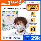 Set 10cái khẩu trang N95 Kids [TM95 KIds - SHB Pro Mask - FFP2 - 4 Lớp - Chính Hãng]