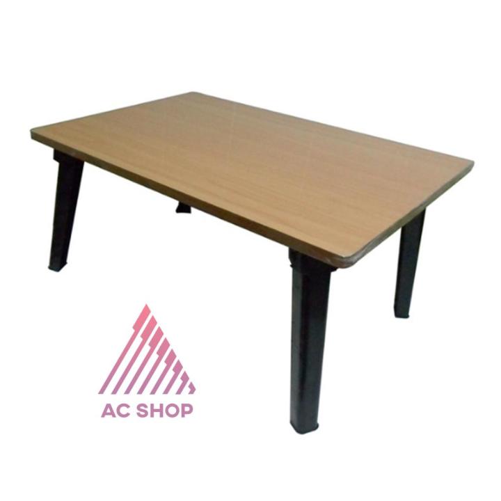 โต๊ะญี่ปุ่นลายไม้สีบีช-เมเปิ้ล-ขนาด-40x60-ซม-16-24นิ้ว-ขาพลาสติก-ขาพับได้-ac-ac-ac99