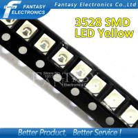 【✴COD✴】 ganfengsu3936969 ไฟสีเหลือง3528ไฟไดโอด Led Smd 1210จำนวน100ชิ้น