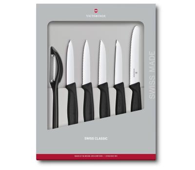 Victorinox มีดครัว Kitchen Knives - Swiss Classic Paring Knife Set 6 Pcs (6.7111.6G ,6.7113.6G)