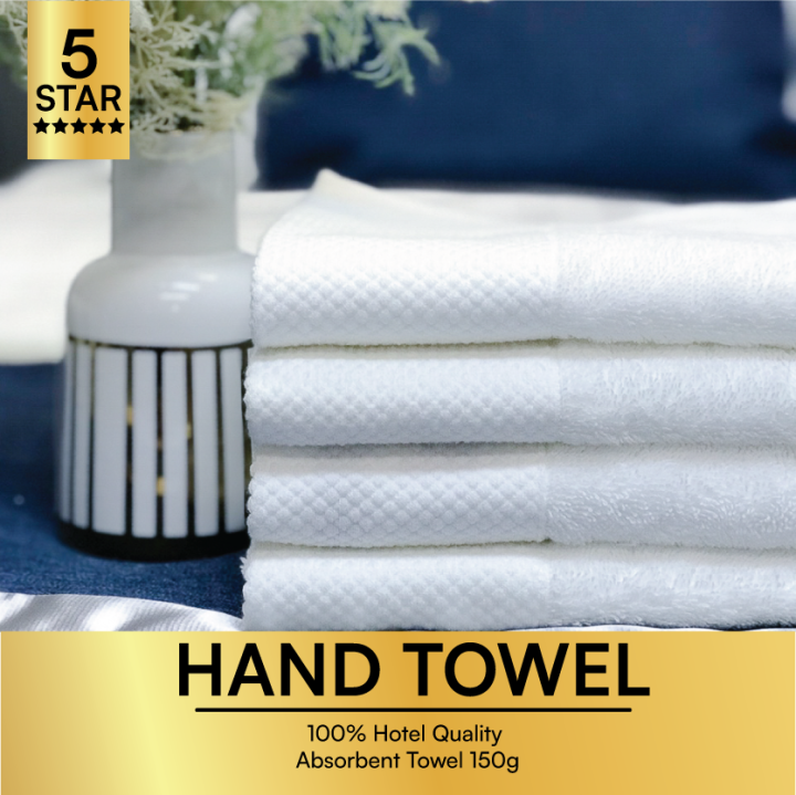 5 STAR Hotel HAND TOWEL 100 Hotel Quality Absorbent Towel 150g Lazada PH