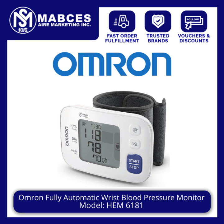 Omron Fully Wrist Blood Pressure Monitor | Lazada PH