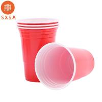 SXSA สีแดง16ออนซ์เหตุการณ์เกม Beer Pong บ้านบาร์บ้านบ้านน้ำผลไม้แก้วปาร์ตี้แก้วน้ำพลาสติก