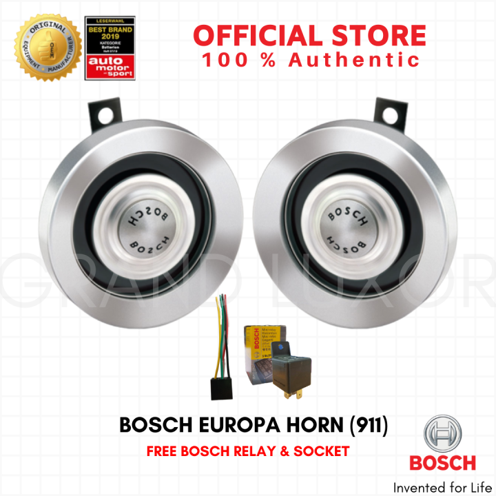 Bosch Europa Horn 12V (Silver) 300/375Hz (0320223911) with Bosch