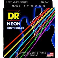 สายกีต้าร์ไฟฟ้า Dr.Sting Neon Multi Color  สายกีต้าร์เรืองแสง สายกีต้าร์สะท้อนแสง สายกีต้าร์สีรุ้ง เบอร์9,10 Made in USA ของแท้แน่นอน!!