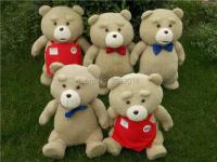 Clarissali New Ted movie teddy plush 45cm Standing sitting ted bear bear giant bow tie 6