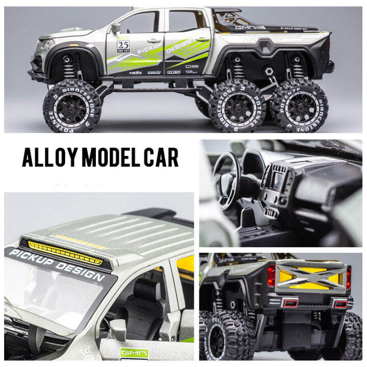 ใหม่128-x-class-exy-6x6ยางรถยนต์รุ่นแม็กซ์-die-cast-โลหะของเล่นรถออฟโรดด้วยเสียงและแสงของที่ระลึกคอลเลกชันสำหรับเด็ก