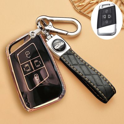huawe Remote Key Fob TPU Case Cover Holder for VW Atlas Jetta Taos Passat 4 Buttons