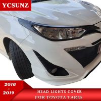 Mgs7ร้อน!!ฝาครอบไฟหน้ารถยนต์ Toyota Yaris ซีดานแฮชแบค2018 2019อุปกรณ์เสริมไฟหน้ารถยนต์อะไหล่เครื่องดูดควันรถยนต์ Toyota Yaris Ycsunz