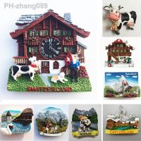 Switzerland Fridge Magnets Souvenir Swiss Lucerne Jungfrau Chapel Bridge Cuckoo Clock Tourism Magnetic Refrigerator Stickers