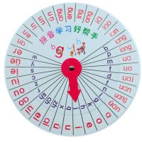 Chinese pinyin turntable AIDS a pinyin spelling card little join phonetic alphabet CARDS grade plastic