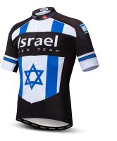 Pro Team Israel Cycling Jersey Men Short Sleeve Full Zipper Quick Dry Bicycle Cycling Top Sportswear NEW Racing Downhill Jerseys Cycling Jersey Mountain Bike Motorcycle Jerseys Motocross Sportwear Clothing Cycling Bicycle