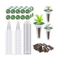 Garden Accessories Plant Pod Kit Including Grow Baskets, Transparent Insulation Lids, Plant Grow Sponges, Labels