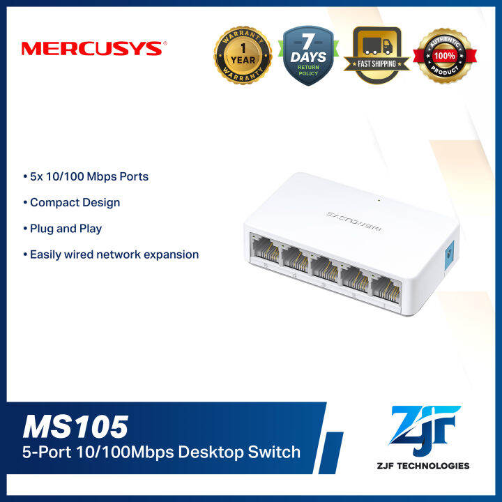 Mercusys MS105 5Port 10/100Mbps Desktop Switch switch