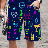 Colorful graffiti series Mens Beach Pants 3D Printing Fashion Men And Women Sports Street Leisure Beach Pants Mens Wear