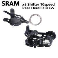 Sram ตัวเปลี่ยนเกียร์ X5 10วินาทีตัวเปลี่ยนเกียร์หลัง GS ขนาดกลางสีดำ1ชิ้นสำหรับชิ้นส่วนจักรยาน MTB