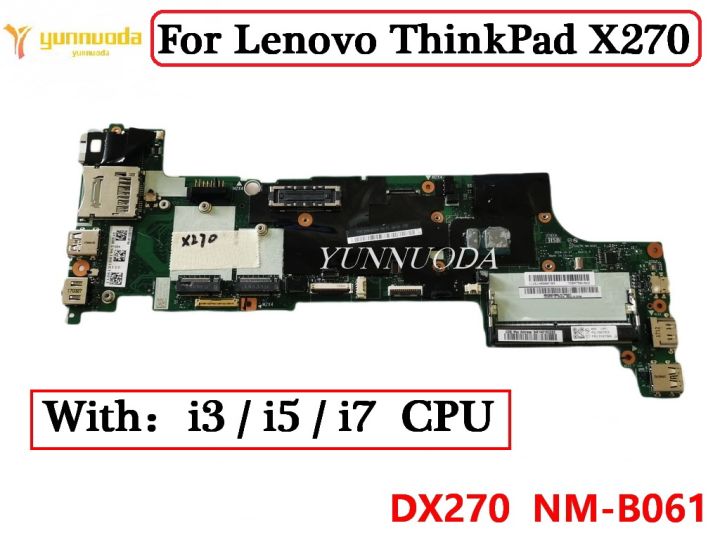 nm-b061สำหรับ-t-hink-p-ad-x270แล็ปท็อปเมนบอร์ดกับ-i3-i5-7th-cpu-100-ทดสอบ