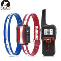 ZZOOI 1100Yd Range Remote Dog Training Collar Electric Dog Anti-Barking Collar ( 1 Receiver With 2 Collar) Rechargeable Waterproof