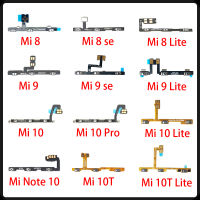 เปิดปิดปุ่มด้านข้างปุ่มปรับระดับเสียง FLEX CABLE สำหรับ Xiaomi Mi 8 9 SE 11 Lite / Mi 9T 10T 10 หมายเหตุ 10 Pro Lite เปลี่ยนชิ้นส่วน-hgggfg