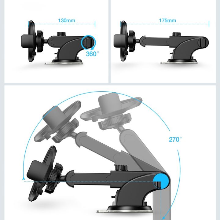 raxfly-ที่วางโทรศัพท์ในรถติดตั้งกระจกหน้ารถที่วางโทรศัพท์ในรถยนต์จุกดูดในรถยนต์สำหรับการสนับสนุนแท่นวางโทรศัพท์มือถือสำหรับรถยนต์