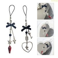 blg Cell-Phone Straps Keychain Crystal Cross-Bow Skull Coffin Chain Phone Lanyard Chain Anti-Lost Keychain Y2K Handbag-D 【JULY】